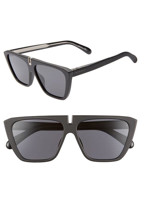 givenchy men's flat-top plastic sunglasses color black|givenchy unisex sunglasses.